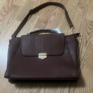 NUBILY 15.6in LAPTOP MESSENGER PROFESSIONAL‎ CROCODILE LEATHER BAG